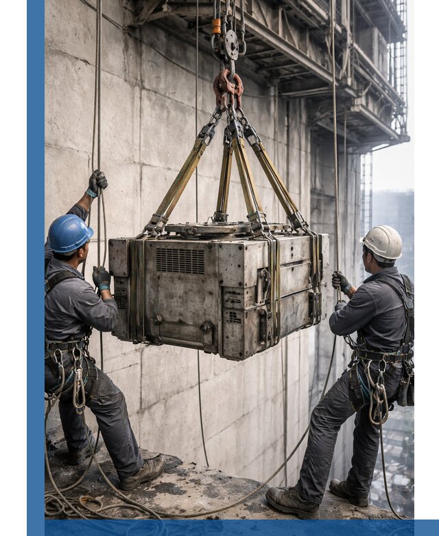 Такелажные работы на высоте, подъем и монтаж грузов в Канаше