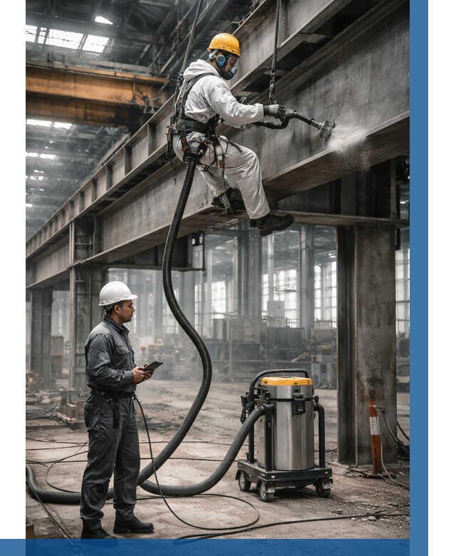 Обеспыливание конструкций в цехе в Канаше от 4314 р. | ВЫСОТНИК-Кна