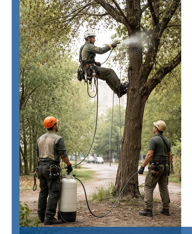 Обработка деревьев от вредителей в Канаше профессиональная защита