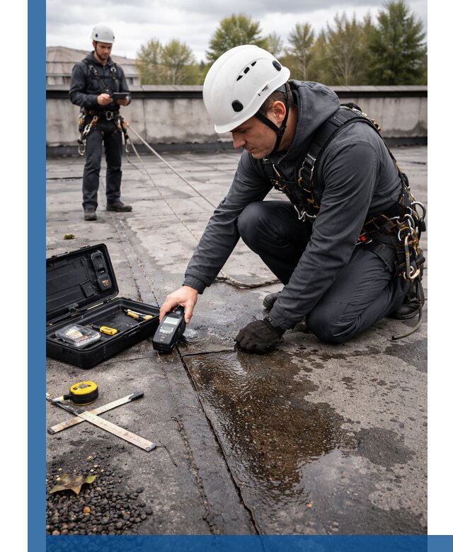 Обследование кровли на протечки и выявление дефектов в Канаше